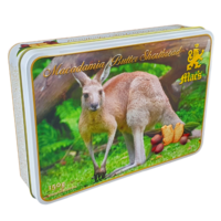 Macadamia Butter Shortbread -Kangaroo Tin 150g Macadamia Butter Shortbread -Kangaroo Tin 150g